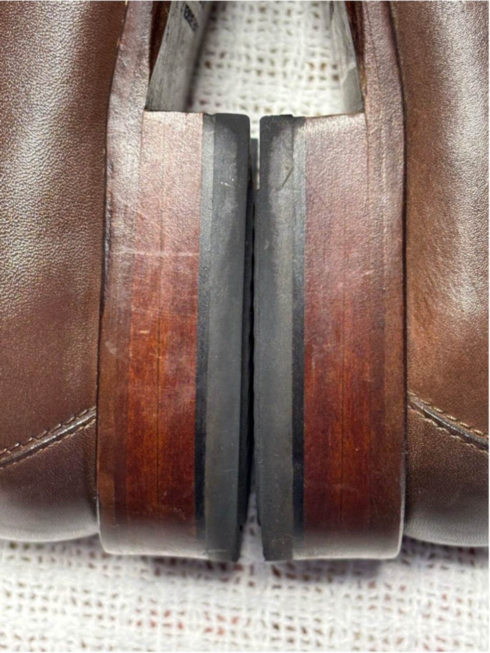 Johnston & Murphy Men's Ainsworth Square Toe Calfskin Penny Loafer SZ 9M GUC - Picture 9 of 11